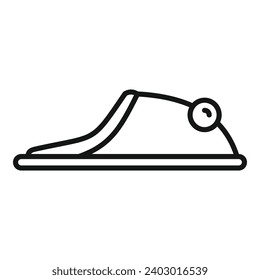 House slippers icon outline vector. Object cozy garment. Informal apparel