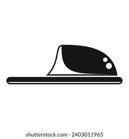 House slippers icon simple vector. Object cozy garment. Informal apparel