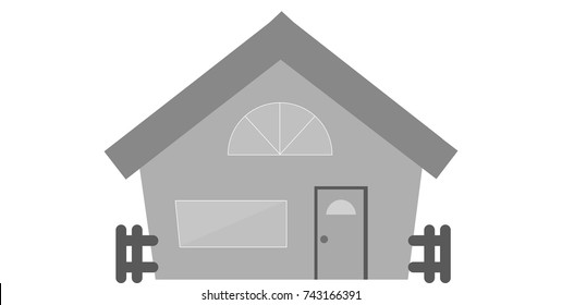 House small isolated vector illustration