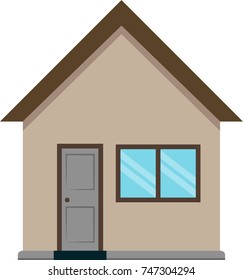 House small isolated vector illustration