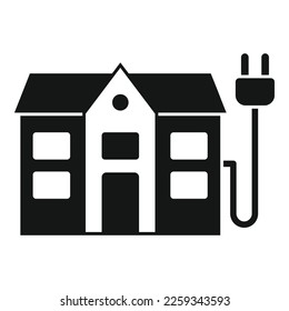 House smart consumption icon simple vector. Money care. Resource conservation