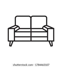 House with sofa chair furniture vector illustration graphic design on white background