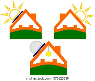 House solar energy in various forms for reuse