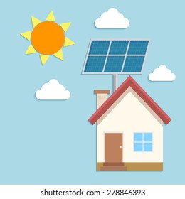 House With Solar Panels