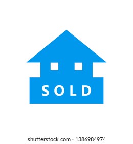 House sold icon - vector