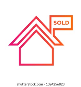 House sold sign icon