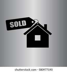 House For Sold Vector Icon