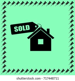 House For Sold Vector Icon