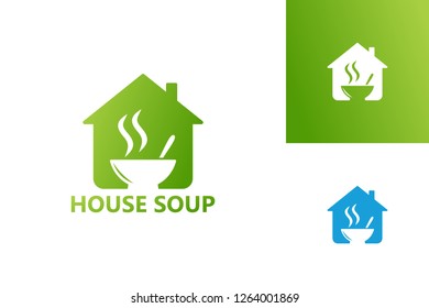House Soup Logo Template Design Vector, Emblem, Design Concept, Creative Symbol, Icon