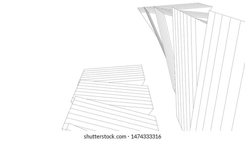 
house spiral abstract 3d graphic
