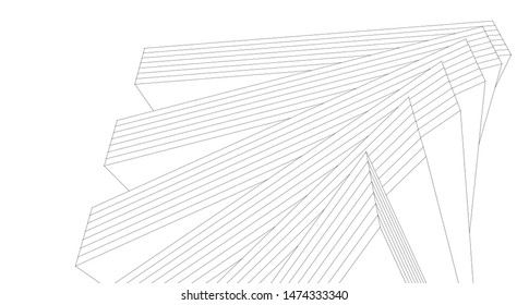 
house spiral abstract 3d graphic