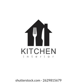 house with spoon and fork logo