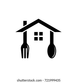 house spoon and fork restaurant logo