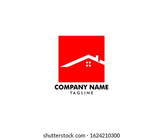 House Square Logo Template Vector Illustration Design