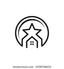 house star icon vector illustration concept design template web