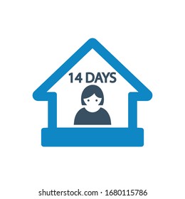 House, stay home icon (vector illustration)