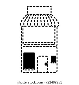 house sticker vector illustration