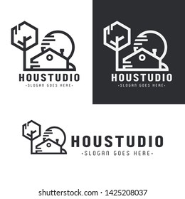 House Studio Minimalist Elegant Logo