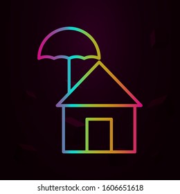 house support nolan style icon. Simple thin line, outline vector of building landmarks icons for ui and ux, website or mobile application