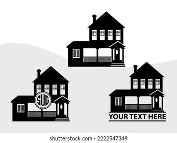 House SVG Printable Vector Illustration