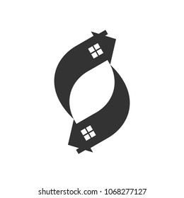 house symbol. home icon. building logo. vector eps 10.