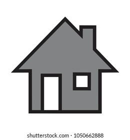 House symbol vector