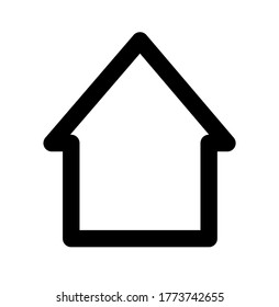 house symbol vector, it is editable