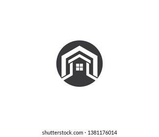 Diseño de ilustración vectorial de símbolo de casa