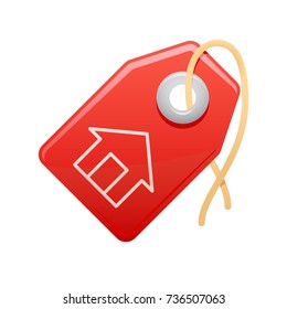 House Tag - of the Realistic Icons Collection . A professional, realistic, pixel aligned icon.