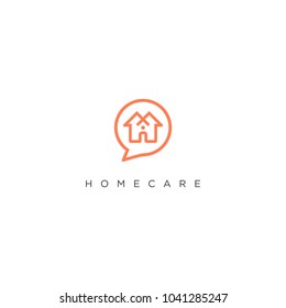 house talk logo icon template
