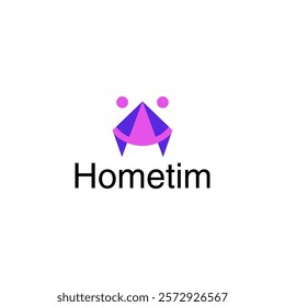 House with team work icon creative logo design vector illustration for business