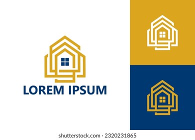 House tech logo template design vector