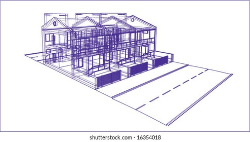 house technical draw