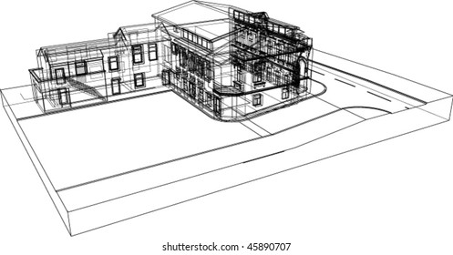 house technical draw