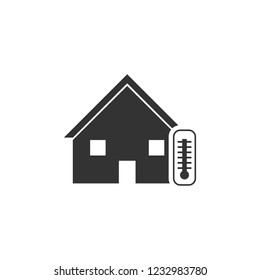 House temperature. Icon Flat