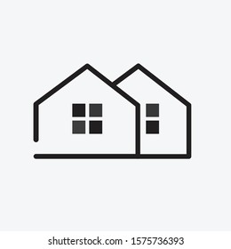 House template vector with white background

