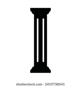 house terrace pillars icon vector illustration logo design
