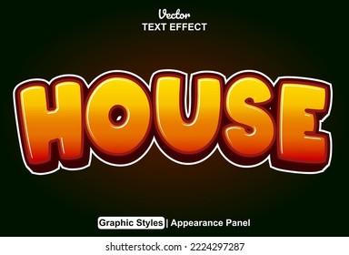 Haustext-Effekt mit grafischem Stil und editierbar.