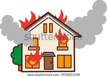 A house that became a fire