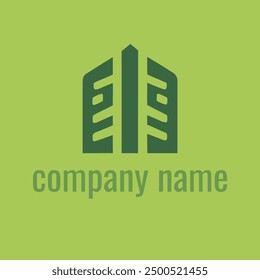 House Thin Line Real Estate Logo
