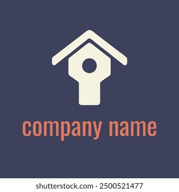House Thin Line Real Estate Logo
