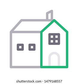 house thin line vector icon