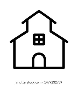 house thin line vector icon