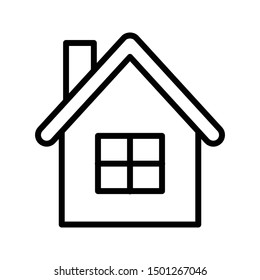 house thin line vector icon