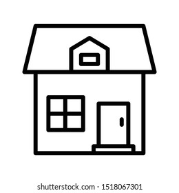 house thin line vector icon