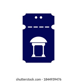 Design-Logo des Haustickets, Vektorvorlage, Symbol, Kreatives Design-Konzept