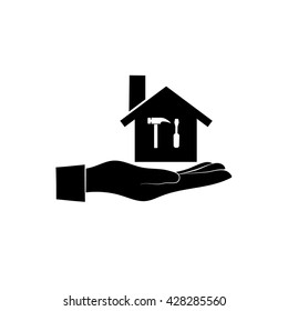 house with the tools on hand