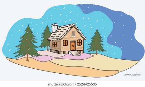 the house is top in the mountain.