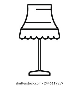 House torcher icon outline vector. Modern electricity interior. Room energy