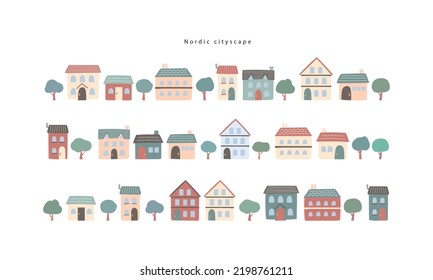 house town city street set